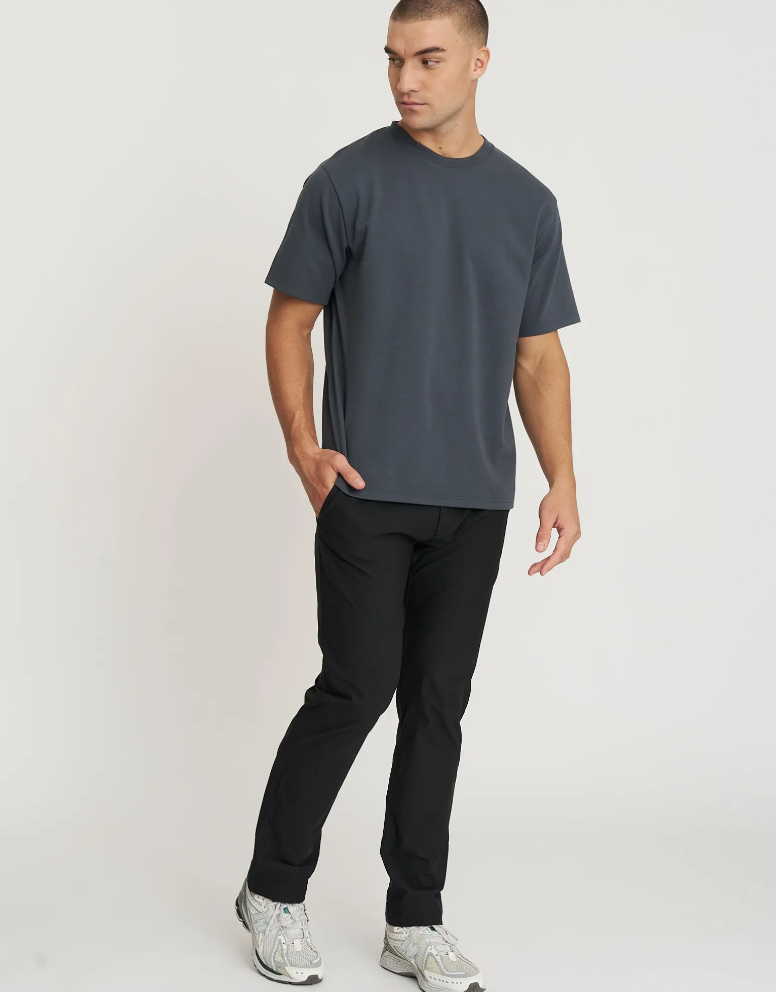 Smart Flex 2.0 Regular Fit T Shirt in Grey/blue