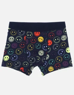 Smiley Pattern Boxers in Black