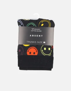 Smiley Pattern Boxers in Black