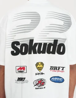 Sokudo Drift Box Tee in Blanc