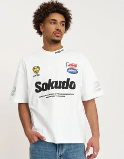 Sokudo Drift Box Tee in Blanc