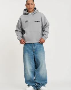 Sokudo Oversized Hoodie in Alloy Grey