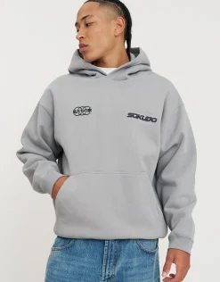 Sokudo Oversized Hoodie in Alloy Grey
