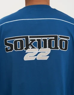 Sokudo Piped Box Tee in Black