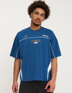 Sokudo Piped Box Tee in Black