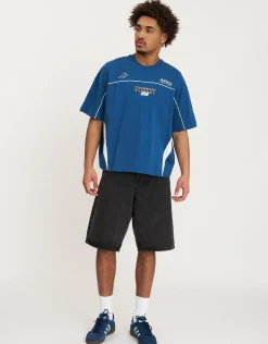 Sokudo Piped Box Tee in Black