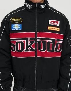 Sokudo Racing Jacket in Pink Glow