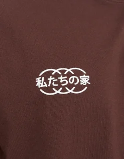 Sokudo Speed Relaxed Fit T Shirt in Bitter Brown