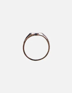 Sparrow Engraved Ring in Vintage Silver
