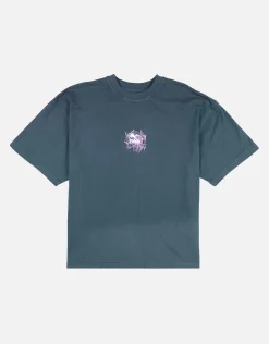 Spider Web Box Fit T Shirt in Neon Lilac
