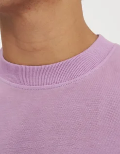 Spider Web Box Fit T Shirt in Neon Lilac
