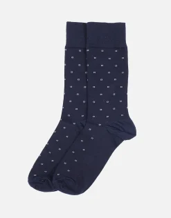 Square Dress Socks in Black