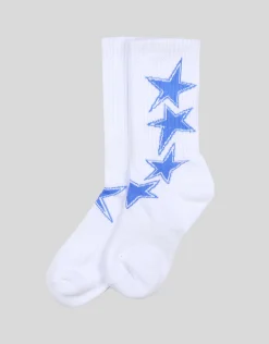 Star Crew Socks in Red
