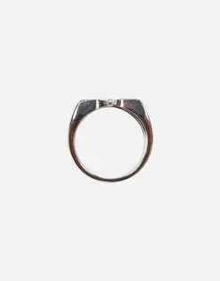 Star Cut Ring in Vintage Silver