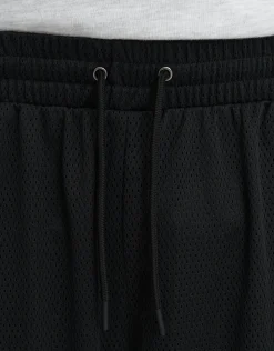Star Print Basketball Shorts in Black