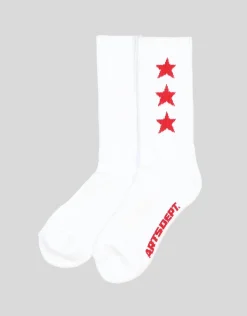 3 Star Sport Socks in White