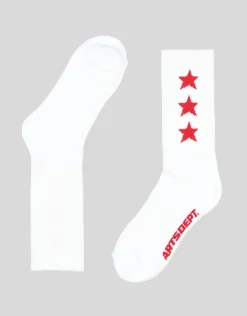 3 Star Sport Socks in White