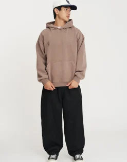Static Supply Applique Pullover Hoodie in Pewter Grey