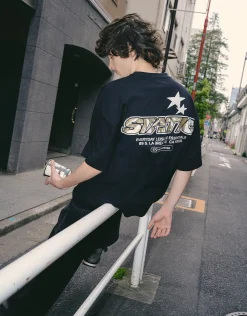 Static Supply Camo Box Fit T Shirt in Blanc
