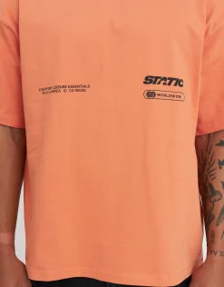 Static Supply Camo Box Fit T Shirt in Blanc