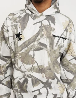 Static Supply Camo Oversized Hoodie in Grey Camo