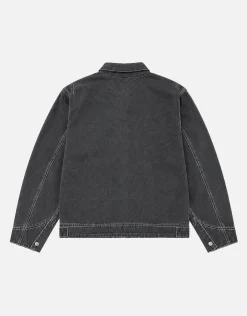 Static Supply Denim Jacket in Washed Black