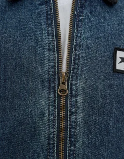 Static Supply Denim Jacket in Washed Black