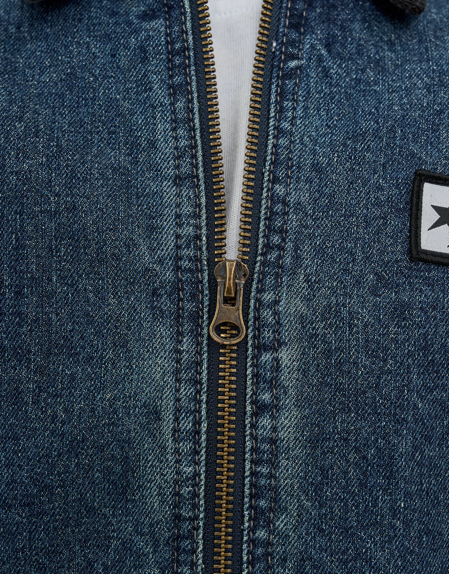 Static Supply Denim Jacket in Washed Black