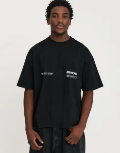 Static Supply Leisure Box Fit T Shirt in Solar Orange