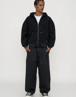 Static Supply Oversized Hooded Jacket in Grey Camo