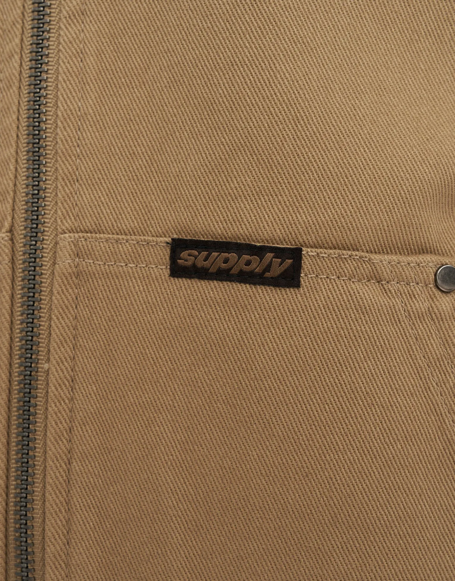 Static Supply Oversized Hooded Jacket in Washed Black