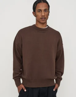 Static Supply Relaxed Knit Jumper in Brown