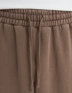 Static Supply Wide Track Pants in Wood Smoke