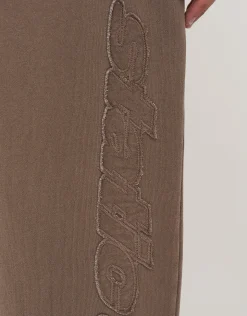 Static Supply Wide Track Pants in Wood Smoke