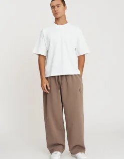 Static Supply Wide Track Pants in Pewter Grey