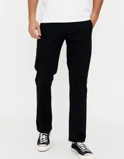Straight Fit Chino Pants in Black
