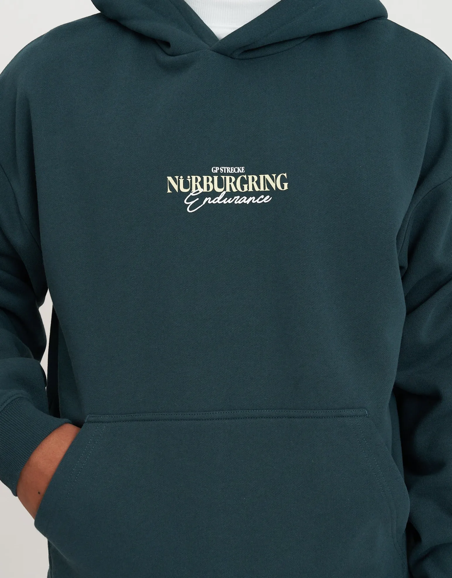 Strecke Car Oversized Hoodie in Pine Green