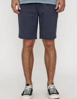 Stretch Chino Slim Fit Shorts in Navy