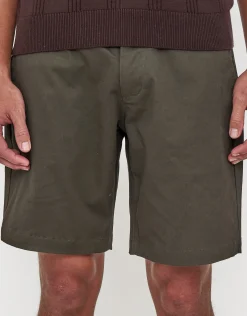 Stretch Chino Slim Fit Shorts in Mid Grey