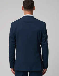 Stretch Slim Fit Suit Jacket in Black