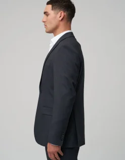 Stretch Slim Fit Suit Jacket in Black