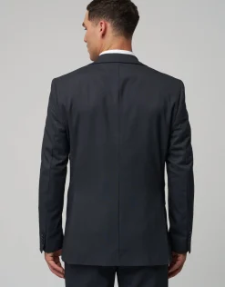 Stretch Slim Fit Suit Jacket in Black