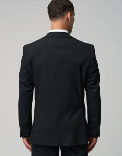 Stretch Slim Fit Suit Jacket in Navy