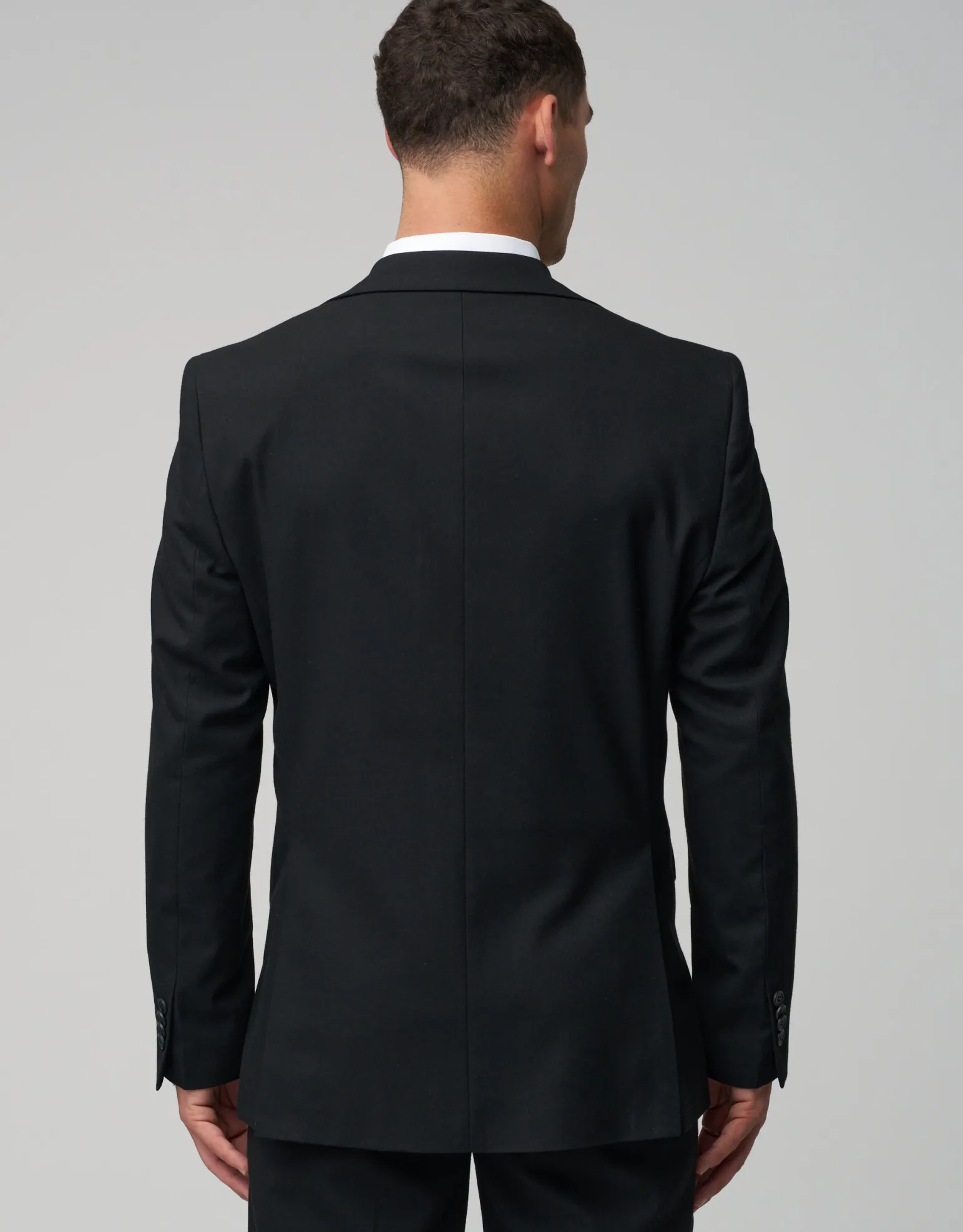Stretch Slim Fit Suit Jacket in Navy