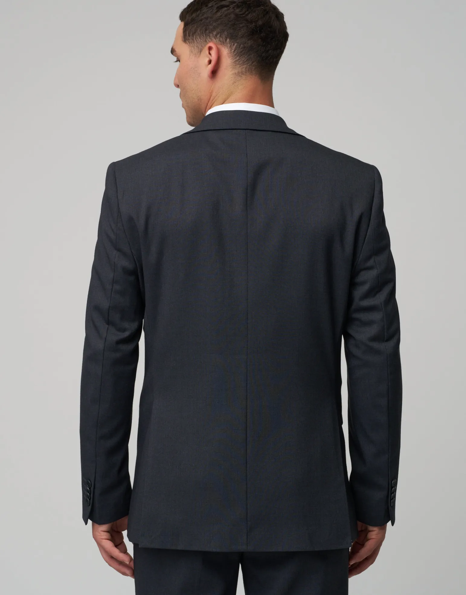 Stretch Slim Fit Suit Jacket in Navy