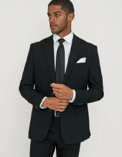 Stretch Slim Fit Suit Jacket in Navy