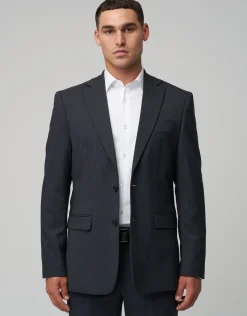 Stretch Slim Fit Suit Jacket in Navy