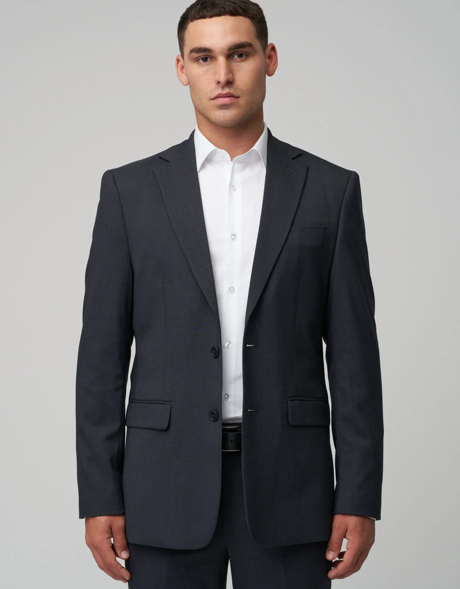 Stretch Slim Fit Suit Jacket in Navy