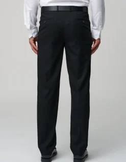Stretch Slim Fit Suit Pants in Black