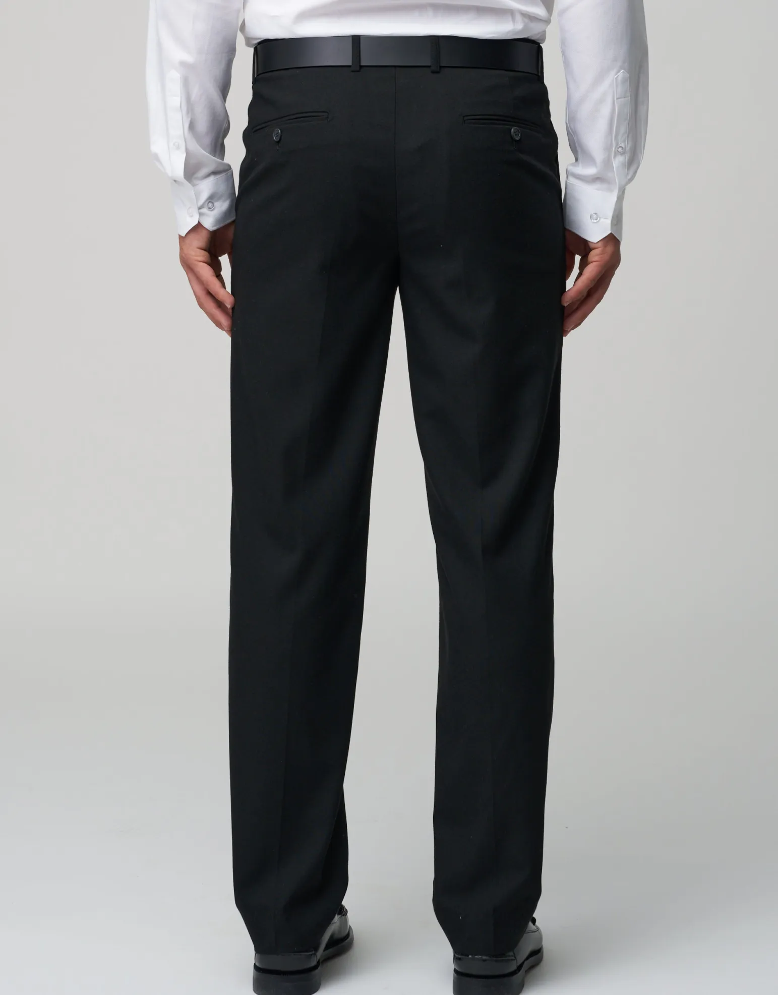 Stretch Slim Fit Suit Pants in Black